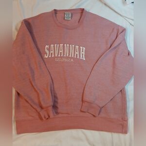 Comfort Colors Pink Savannah Crew Neck Sweater